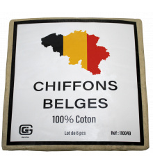 CHIFFONS BELGE 100% Coton
