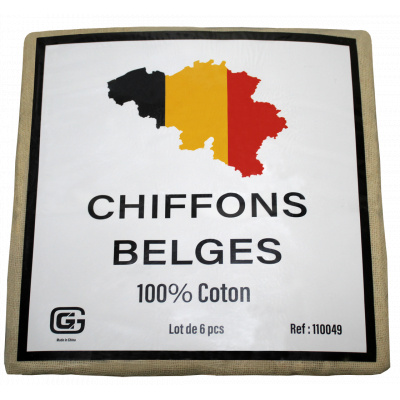 CHIFFONS BELGE 100% Coton