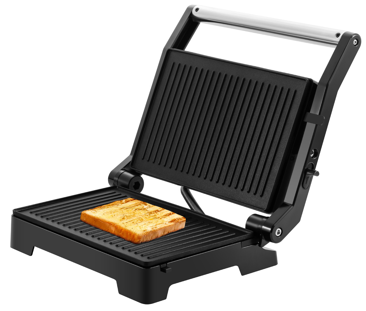 Grill panini en acier inoxydable Ouverture à 90° et 180°